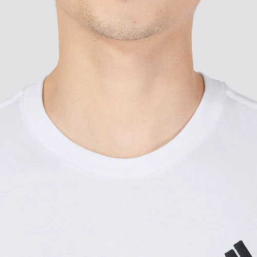 Adidas, летняя спортивная хлопковая футболка, короткий рукав, свободный крой