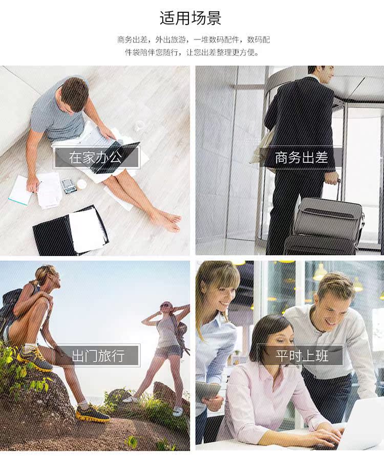 BUBM điện thoại dòng dữ liệu sạc cáp tổ chức nhập học gói du lịch điện tử cầm tay Phụ kiện kỹ thuật số hoàn thiện - Lưu trữ cho sản phẩm kỹ thuật số túi đựng airpod