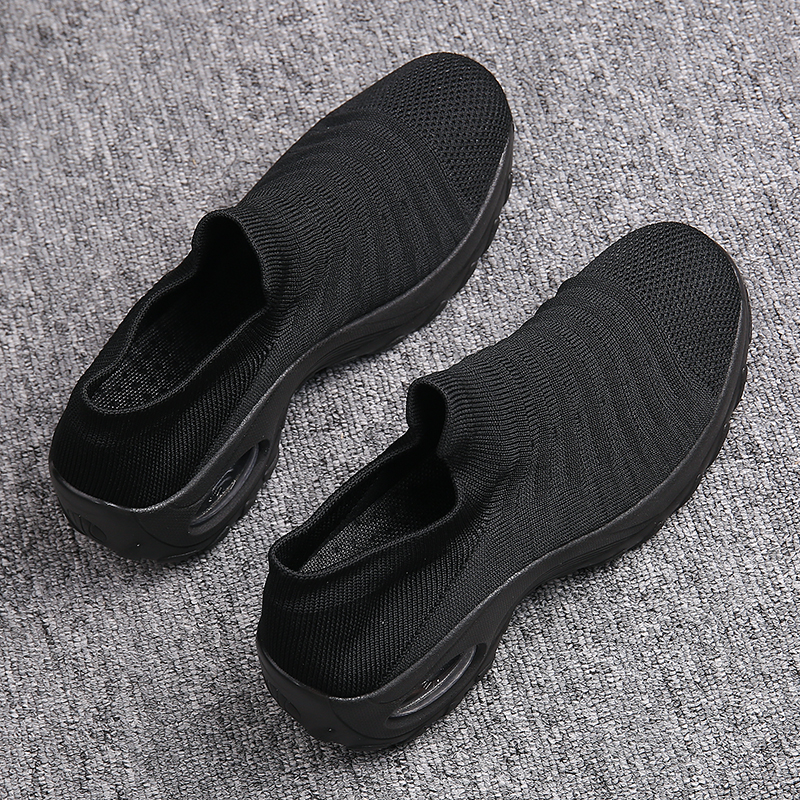 2089 All Black Socksautumn Women's Shoes Walking shoes female walking shoes Small size   33   34 code Mom shoes Middle aged and elderly Rocking shoes female