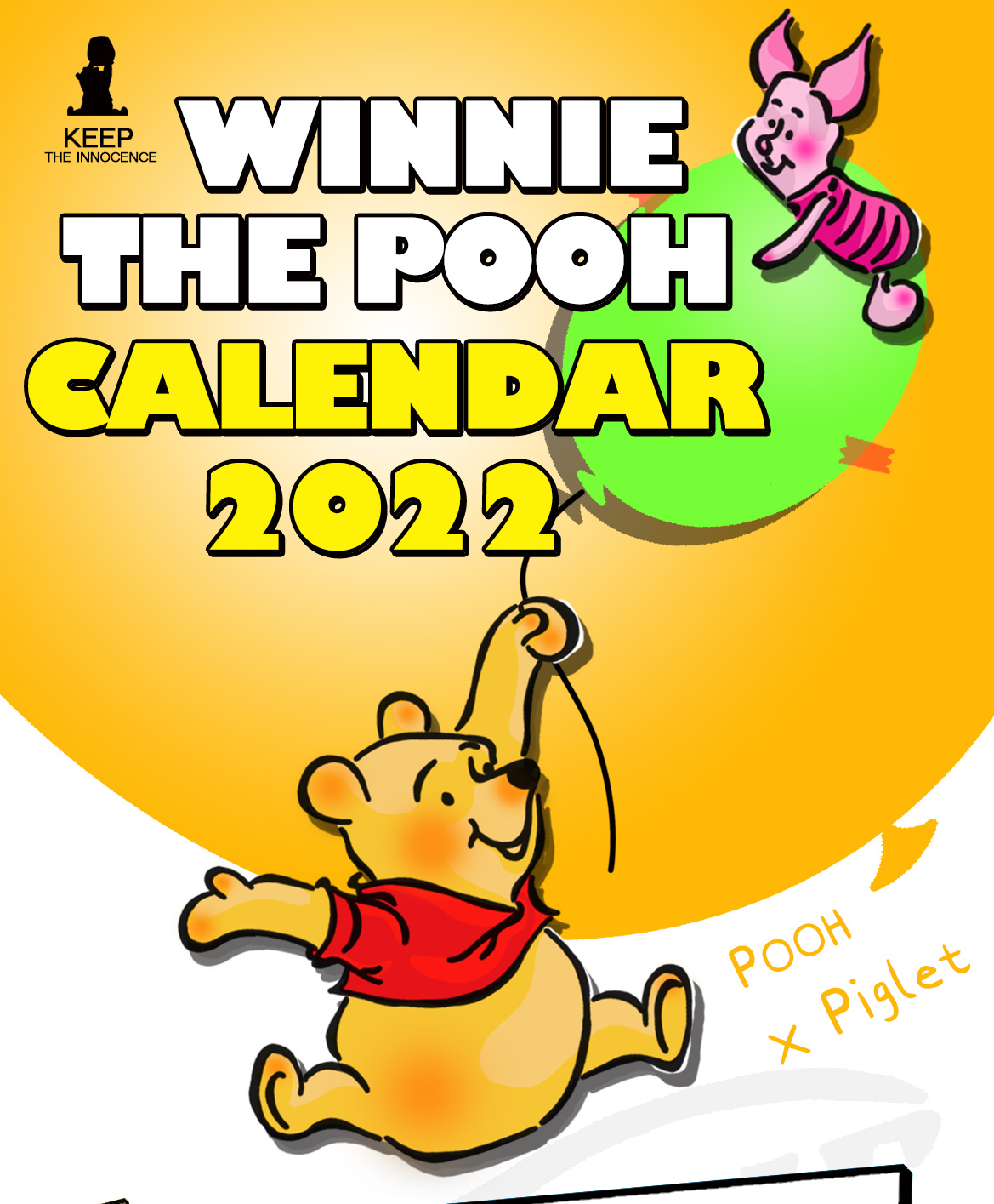 (sold out) 2022 Little Bear Winnie the pooh small table calendar before shooting please note size
