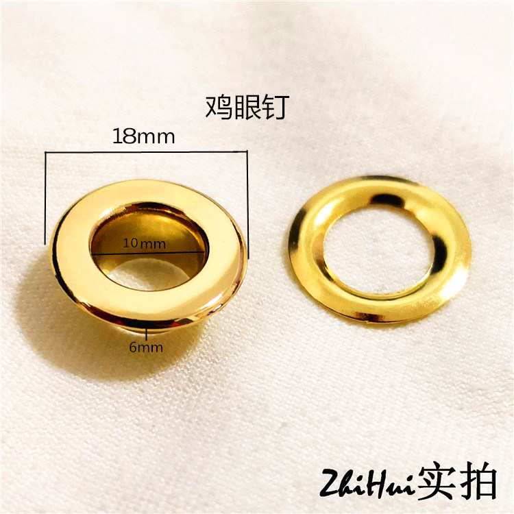 Delicate handmade DIY leather accessories chicken eye nails glamour buckle hardware small practical luggage belt jewelry