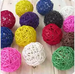 Photo studio shooting props wedding theme photography props colorful rattan ball live props colorful line ball