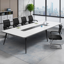 Office Furniture Conference Table Long Table Brief Modern Meeting Room Small Talks Reception Strip Desk Chair Composition