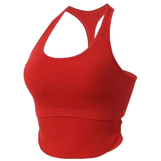 Running shockproof yoga stereotyped sports underwear push up fitness bra training top hollowed out beautiful back fitness vest