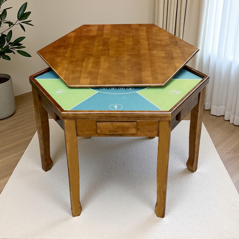 Solid Wood Antique-Style Five-Sided or Six-Sided Table for Playing Poker, Outdoor Table, Six-Sided Table, Hexagonal Table, Dog-Leg Table Solid Wood Antique-Style Five-Sided or Six-Sided Table for Playing Poker, Outdoor Table, Six-Sided Table, Hexagonal Table, Dog-Leg Table