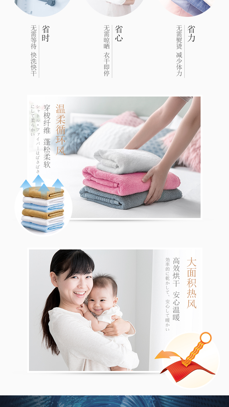 松下 洗烘一体 一级能效 变频滚筒洗衣机 10kg 图8