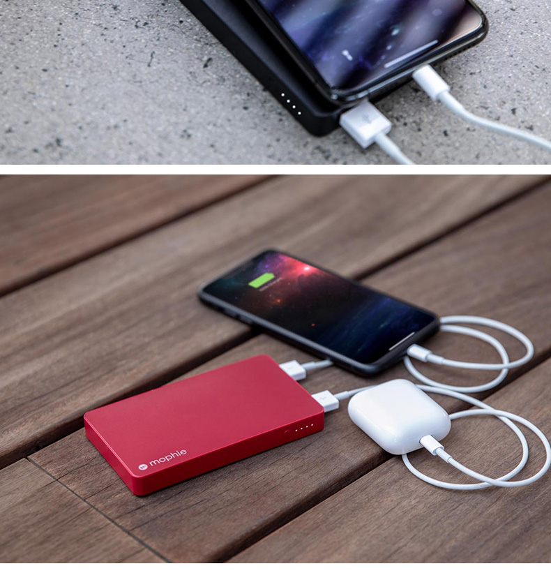 Táo sét cổng phụ trách Mophie đầu vào Po 5000 mA nhôm điện thoại di động chứng nhận MFI - Ngân hàng điện thoại di động sạc dự phòng realme