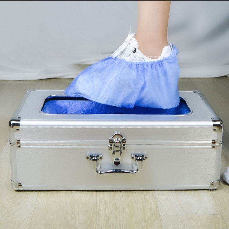 Fully automatic shoe cover machine home indoor intelligent trampled foot aluminum alloy steel core disposable foot cover shoe film machine