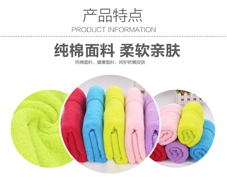 Jie Ya dày bông màu trắng mềm rửa bông khăn rửa khăn nhà 120 g - Khăn tắm / áo choàng tắm khăn tắm mollis