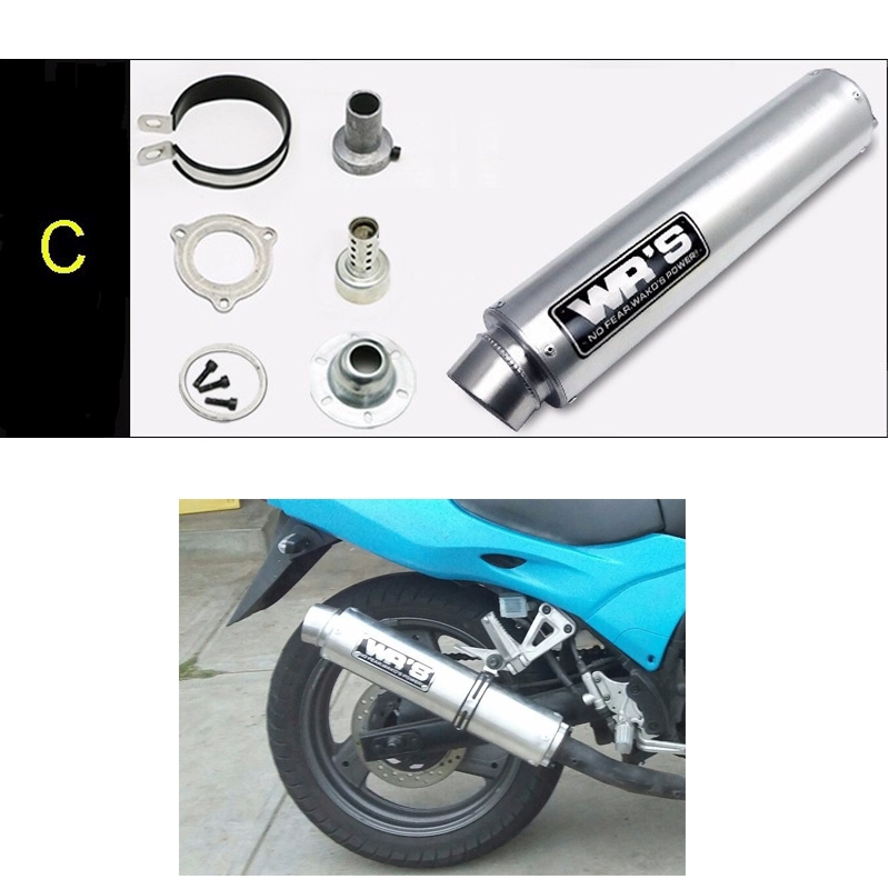 Sửa đổi ống xả xe máy Honda CB400 VTEC VFR400 WRS áp suất ngược phổ biến ống thẳng Yoshimura - Ống xả xe máy