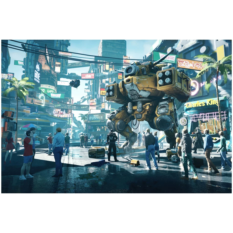 Постер игры Cyberpunk 2077, периферийное спортивное авто, металлический стиль, настенное стикер-комната, общежитие, спальня, декоративная картина