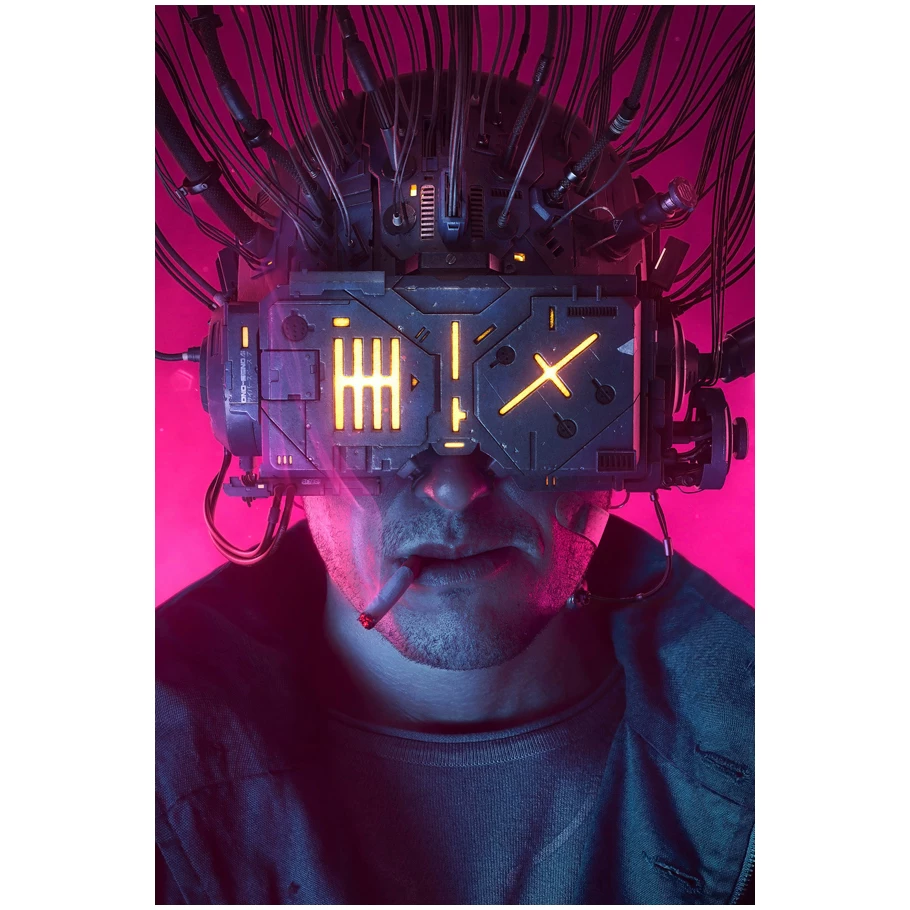 Постер игры Cyberpunk 2077, периферийное спортивное авто, металлический стиль, настенное стикер-комната, общежитие, спальня, декоративная картина