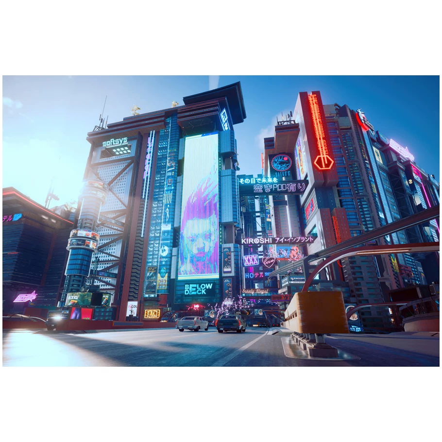 Постер игры Cyberpunk 2077, периферийное спортивное авто, металлический стиль, настенное стикер-комната, общежитие, спальня, декоративная картина