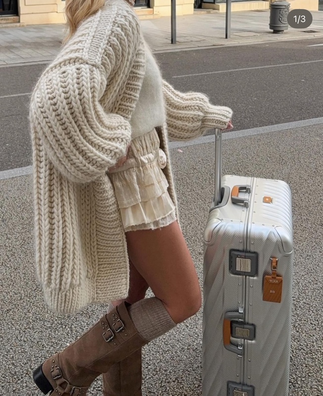 2026 Early Spring New Style Thick Wool Hand-Knitted Lazy Style Loose Slimming Sweater Jacket for Women