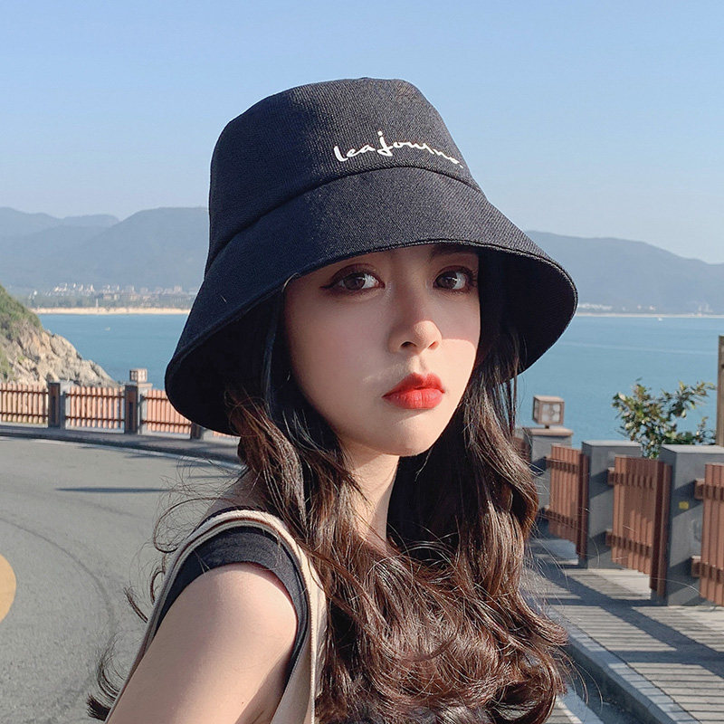 Hat women's spring and autumn Korean version of Joker sunshade sunscreen bucket cap summer ins tide Japan and papyrus fisherman hat