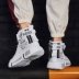 Giày nam mùa thu cao giày thể thao tăng nhóm xã hội Hàn Quốc giải trí aj1 giày hip-hop đỏ nam giày bóng  rổ  Giay cao