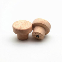 Furniture accessories solid wood single hole wooden handle wooden door handle Drawer Wardrobe round head handle can be customized