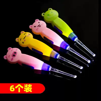 Children's ears with light-on children climbing adult ears digging home glowing baby light baby tweezers Special