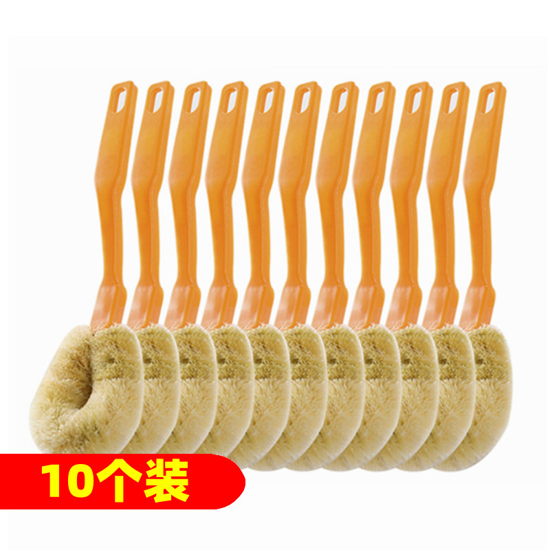 10 WASH THE PAN BRUSH WITH LONG HANDLE NOT STAINED WITH OIL WITHOUT DIRTY HANDS BRUSH THE PAN BRUSH KITCHEN CLEAN DISHWASHING BRUSH HOME BRUSHED PAN