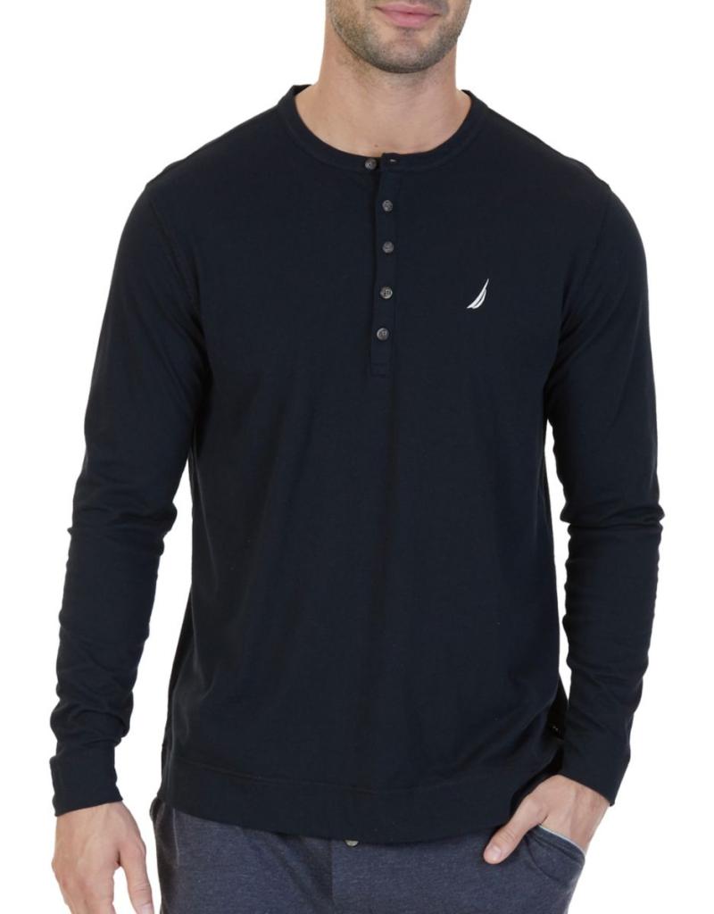 Bộ đồ ngủ nam Nautica / Nordika dài tay cổ cotton thoải mái dịch vụ tại nhà Hoa Kỳ thư trực tiếp L5941T đồ lót nữ