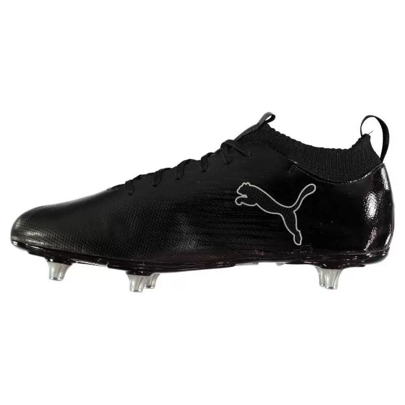 Giày bóng đá nam Puma / Puma Giày thể thao SG mũi nhọn dài đệm không khí màu đen cao cấp trực tiếp Hoa Kỳ 197011 - Giày bóng đá