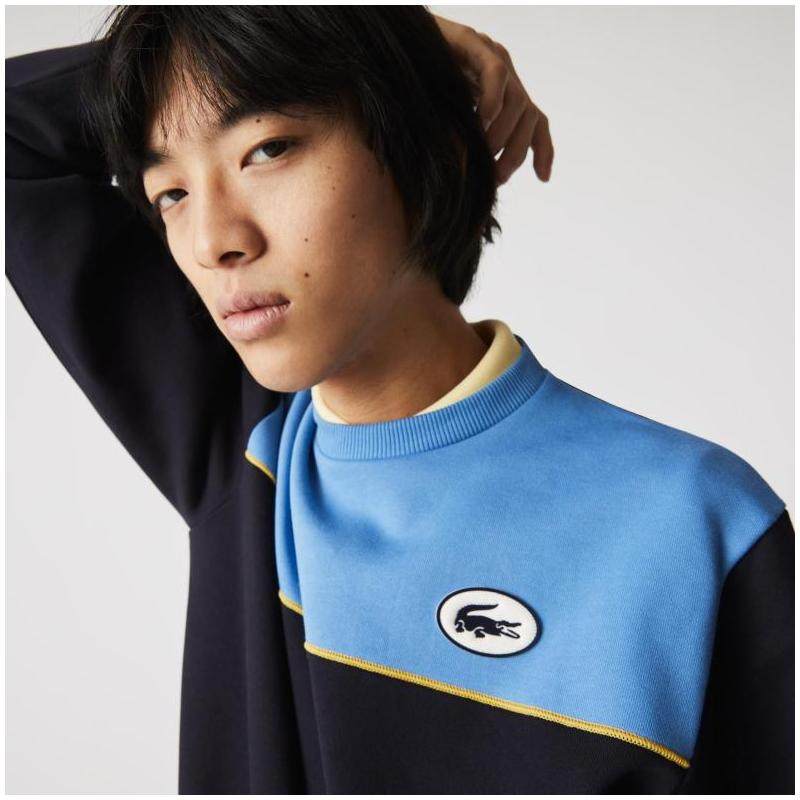 Lacoste 法国鳄鱼 拼色 男式套头卫衣 4.4折.27 海淘转运到手约¥448 天猫¥1788