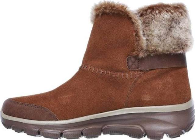 Skechers/Skechers women's boots cotton boots fur boots short boots winter suede leather US direct mail 822985