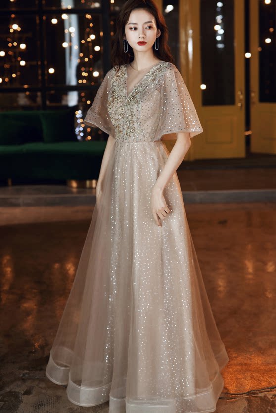 Large size evening dress female fat mm thin 2022 new banquet temperament noble long version cover belly dress skirt 200 catties