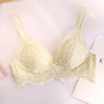 Lingerie female summer small breasts gathered adjustment type no underwire on the side of the breast thick sexy lace girl bra