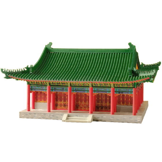 Handmade Beijing Pavilion Landscape Materials Yin'an Temple Ornaments