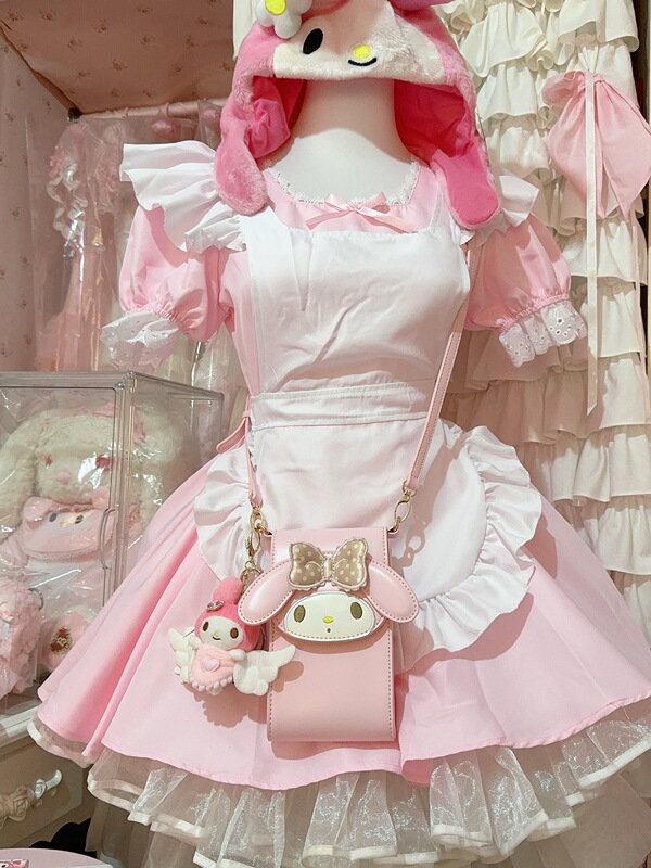 Second Group in Stock I Love My Melody Pink My Melody Dot Mouth Phone Bag Second Group in Stock I Love My Melody Pink My Melody Dot Mouth Phone Bag