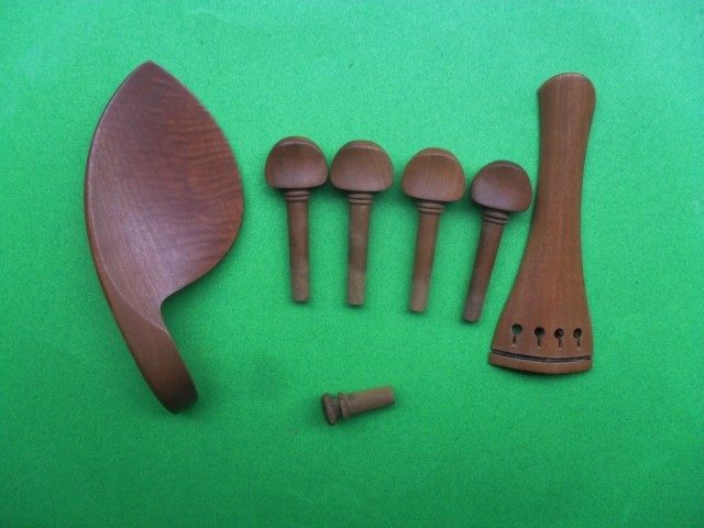 Violin date wood accessories cheeks shaft pull string plate tail column natural date wood