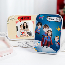 7 inch Lafite set-up matte customized personalized diy map design photo customized washing creative small big head doll