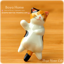 ◆ Chopsticks rack ceramic cute cat chopsticks creative chopsticks tableware super cute cat beauty ornaments