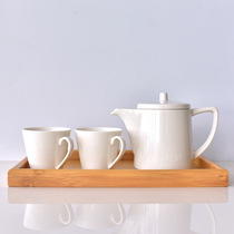 Japanese style simple whole set of kung fu tea set ceramic tea ware afternoon tea one pot two cups with filter mesh tea tea bag