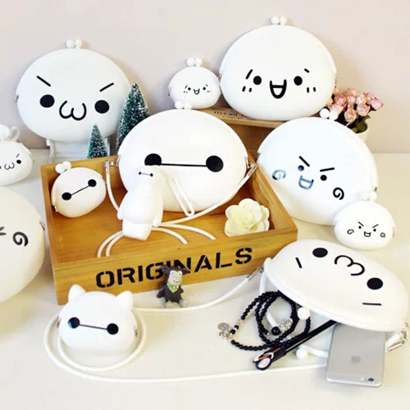 2021 new big white fashion girl bag cute mini coin purse one shoulder messenger cartoon mobile phone small bag