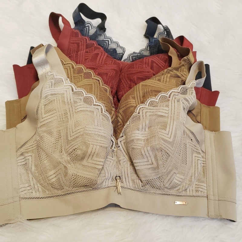 100% Feel Like You'Re Wearing Nothing, C Cup Thin Adjustable Memory Steel Ring Bra for Large Busts That Makes Them Look Smaller, Bra 1520