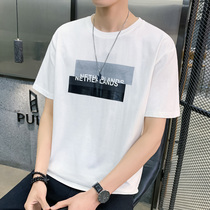 Antarctic mens short-sleeved t-shirt tide brand trend mens summer loose bottoming shirt top clothes compassionate summer mens clothing C