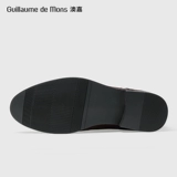 Дышащий пиджак классического кроя, коричневая повседневная обувь для отдыха, высокий костюм для кожаной обуви, из натуральной кожи