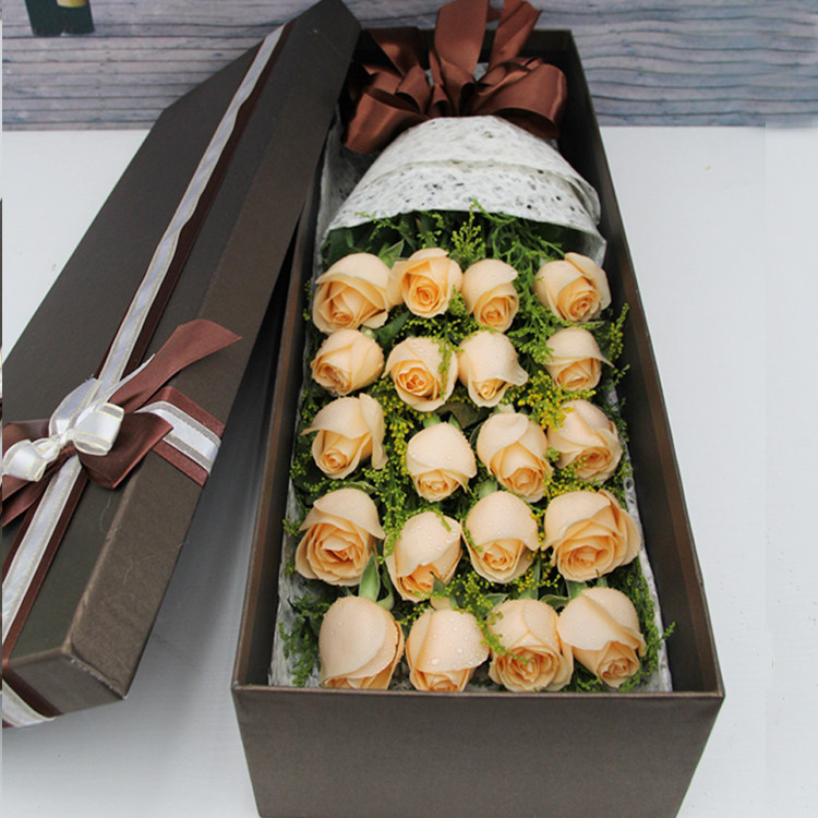 Rose Gift Boxes in Nanjing City, Jiangsu Province, Qixia Jiangning District Tongcheng Fresh Flower Shop Flowers Door-to-door