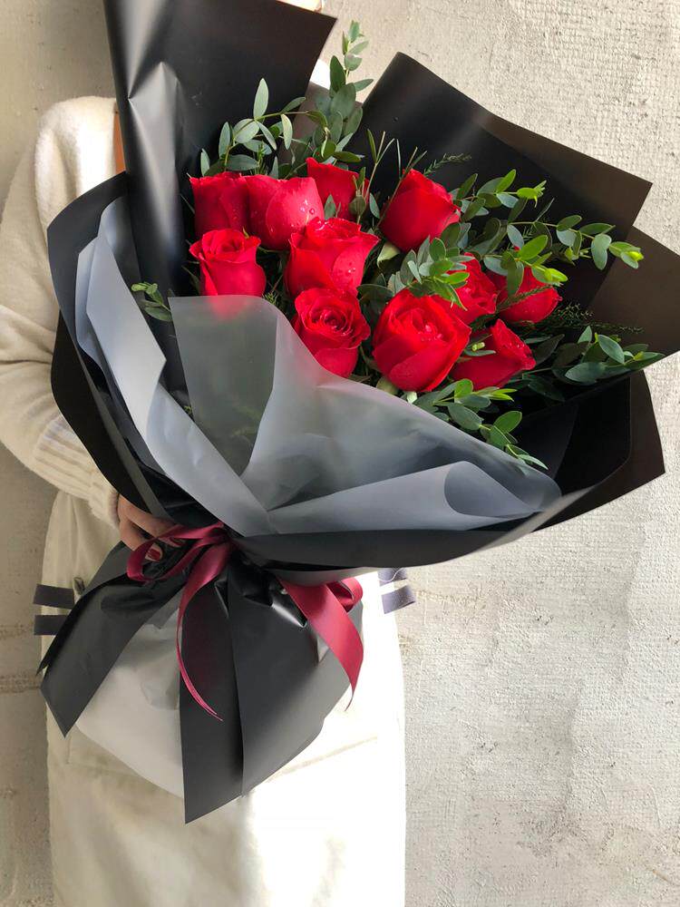 11 red rose Shandong Qingdao City South City North Laoshan Mountain Development Huangdao Li Cang District Tongcheng Fresh flower shop Express
