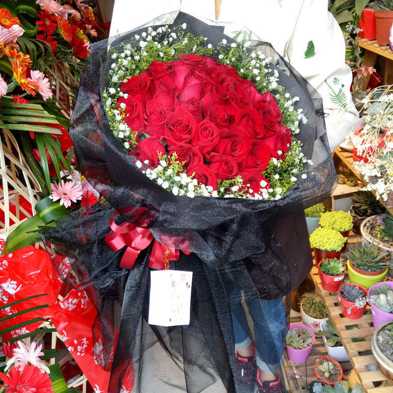 33 Do-rose Tieling City Yinzhou Qinghe District Xifeng Changtu County's Tongcheng entity Fresh flower shop Express delivery to the door