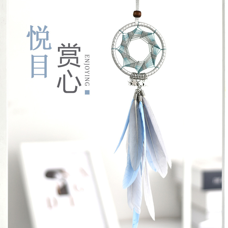Simple modern dream trap car interior products hanging pieces hanging handmade creative car decoration feather hanging delivery
