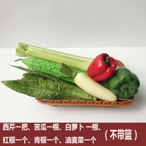 High-end simulated vegetables fruits toys model fruits vegetables food props early learning and decoration