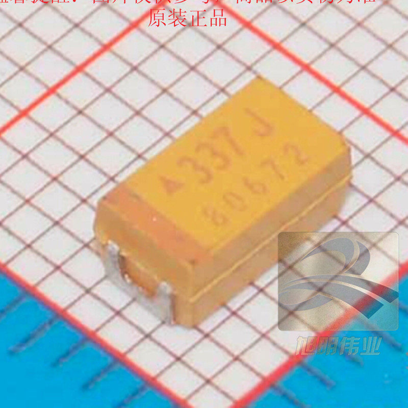 TAJC337K006RNJ Tantalum capacitor 330uF (337) ±10% 6 3V Supply AVX imported original type C
