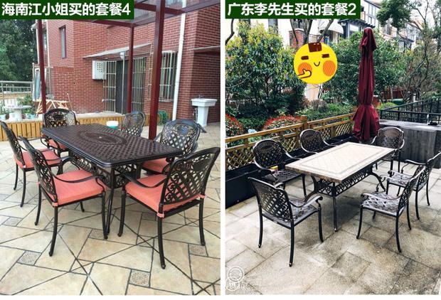 Bàn ghế nhôm đúc ngoài trời kết hợp bàn giải trí sân vườn châu Âu ngoài trời trong nhà năm mảnh sân vườn nội thất sáng tạo bộ bàn ghế ngoài trời giá rẻ