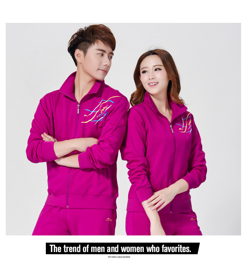 Bộ đồ thể thao cho nam và nữ mùa xuân và mùa thu mới - Thể thao sau quần áo the thao nam mùa hè