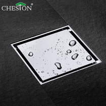 Invisible floor drain shower room large size large displacement deodorant insect-proof anti-water overflow all copper outdoor floor drain cover courtyard