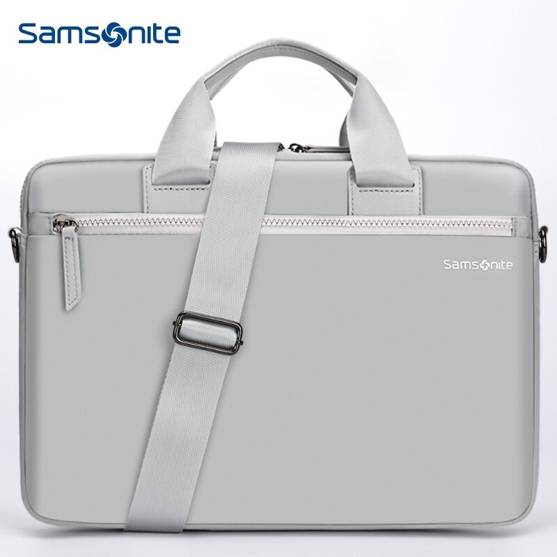 Samsonite Handbag Computer Bag Lightweight Shoulder Bag Backpack 14inch Apple Laptop Protective Case Bp5 Silver Gray