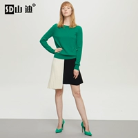 Shandi 100% áo len cashmere 2019 xuân mới dành cho nữ đơn giản và đơn giản áo len cổ tròn - Vòng cổ áo len mẫu áo len nữ đẹp 2021